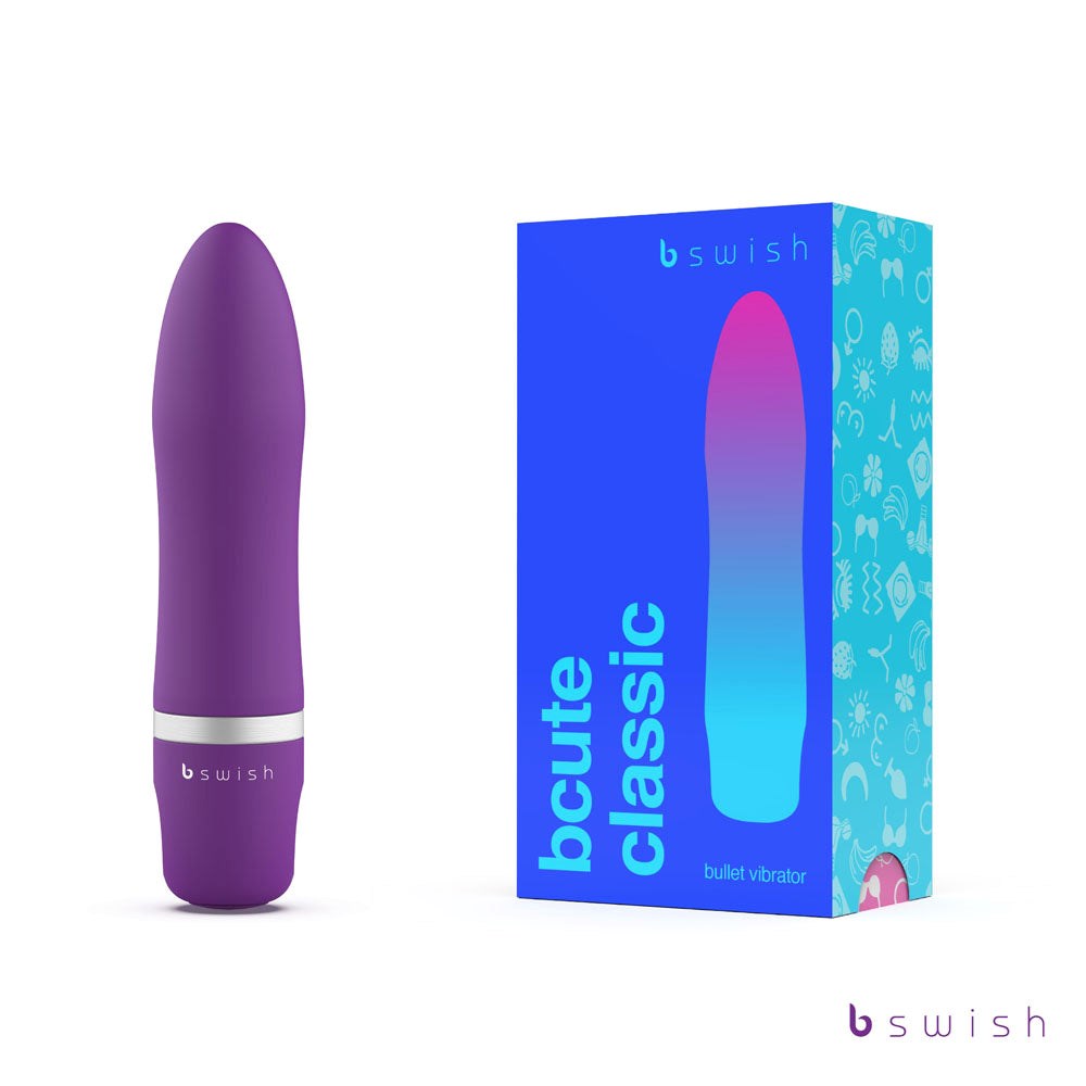 B Swish Bcute Classic Vibrating Bullet Purple - Bullet Vibrators