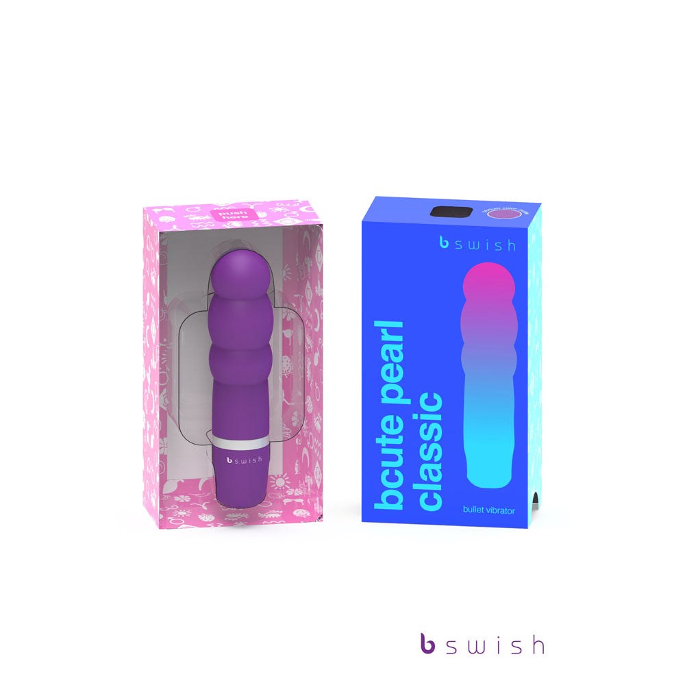 B Swish Bcute Pearl Classic Bullet Vibrator Purple - G-Spot Vibrators