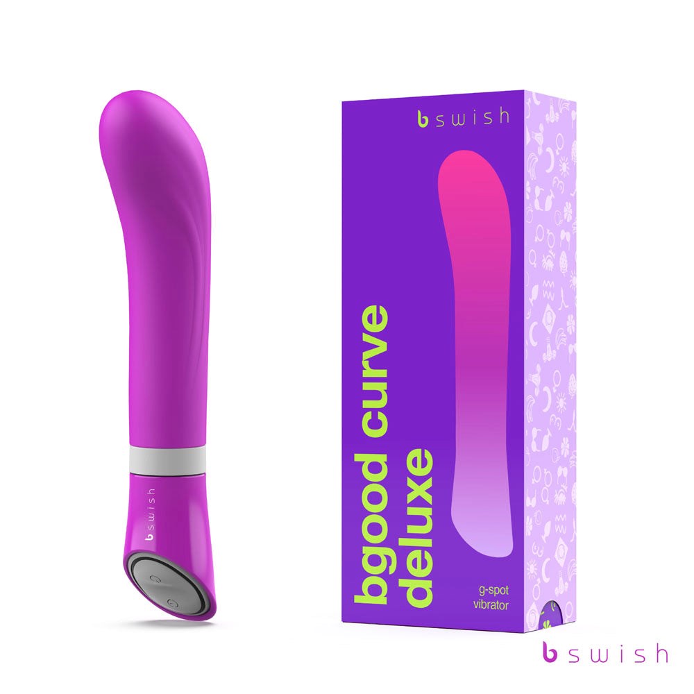 B Swish Bgood Curve Deluxe Multi Function G Spot Vibrator Violet - G-Spot Vibrators