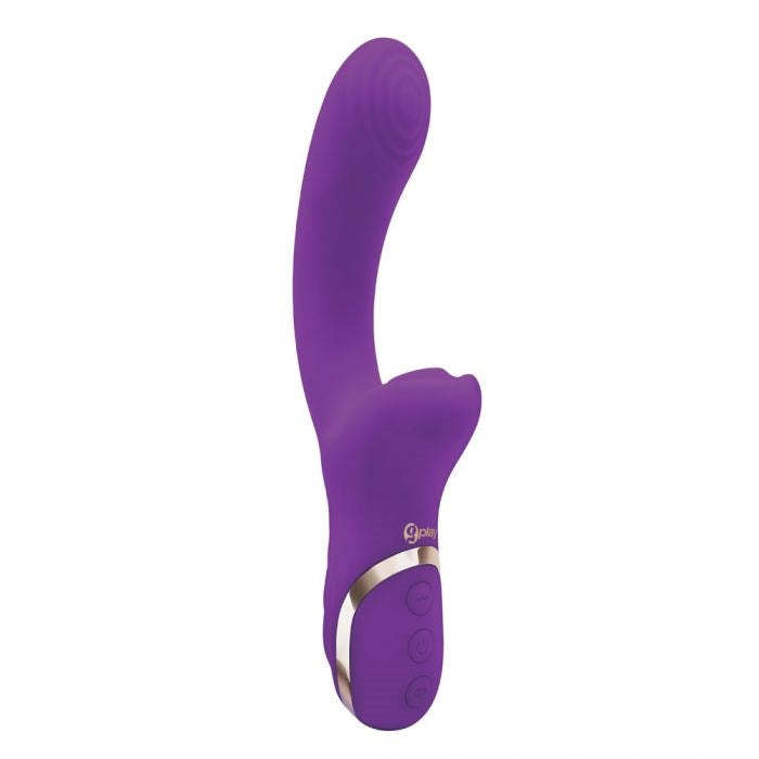 Bodywand G Play Dual Stimulator Squirt Trainer Air Pulsation Rabbit Vibrator Purple - - Rabbit Vibrators