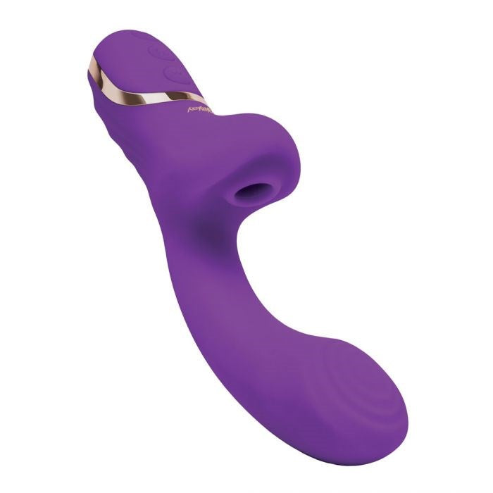 Bodywand G Play Dual Stimulator Squirt Trainer Air Pulsation Rabbit Vibrator Purple - - Rabbit Vibrators