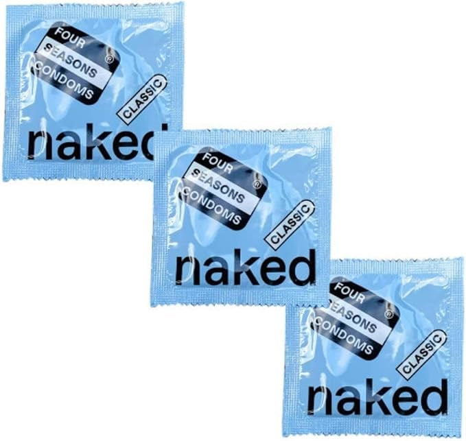 Four Seasons Naked Classic Condoms Bulk Box of 144 - - Condoms