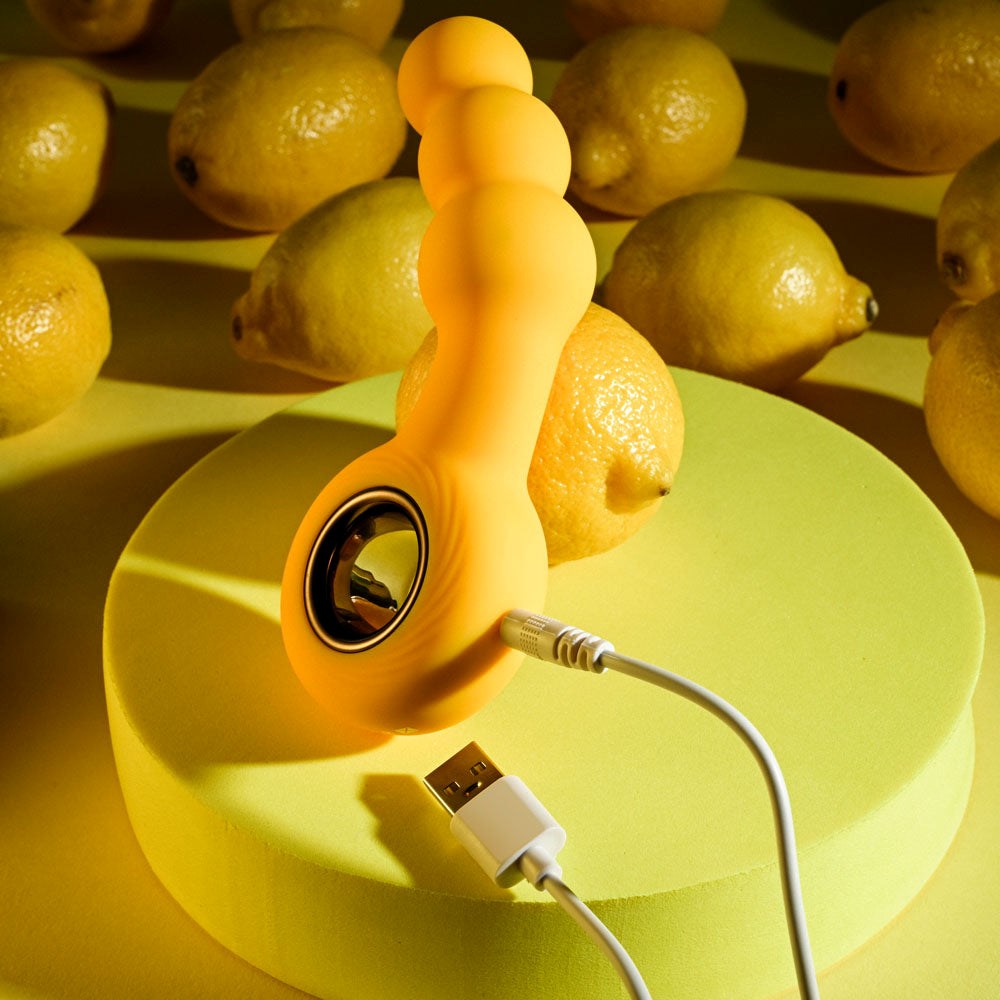 Gender X BUMBLE 12 Function Rechargeable Butt Plug Yellow - - Butt Plugs