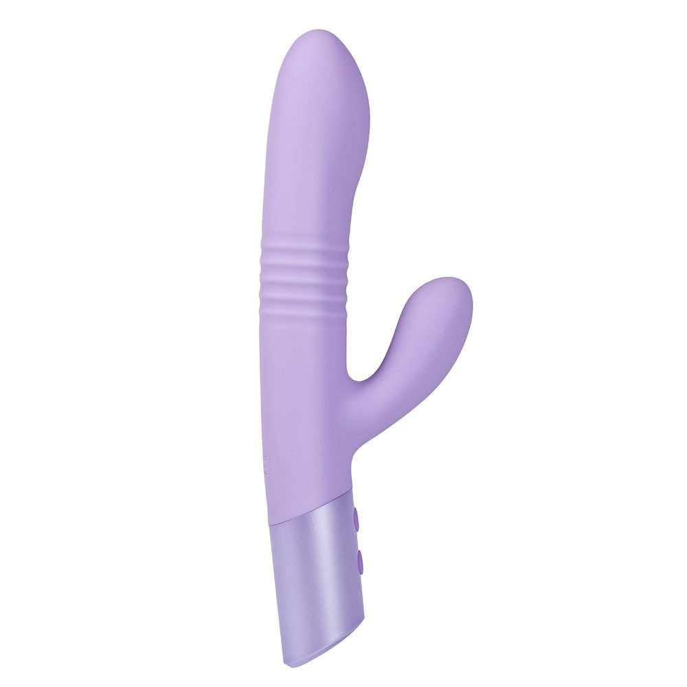 Maia AYLA USB Rechargeable Thrusting Rabbit Vibrator Lavender - - Rabbit Vibrators