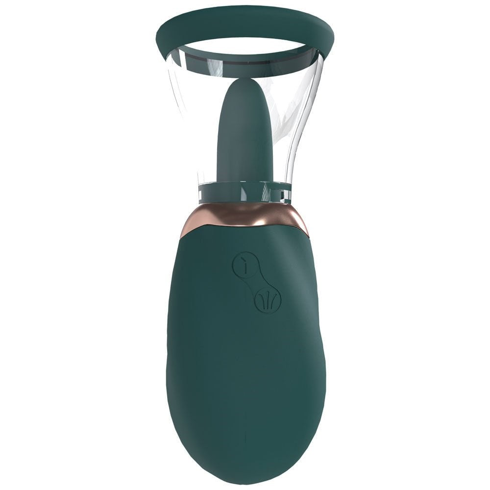 Shots Toys PUMPED Boost Auto USB Rechargeable Vulva & Brest Pump Green - - Pussy And Clit Toys