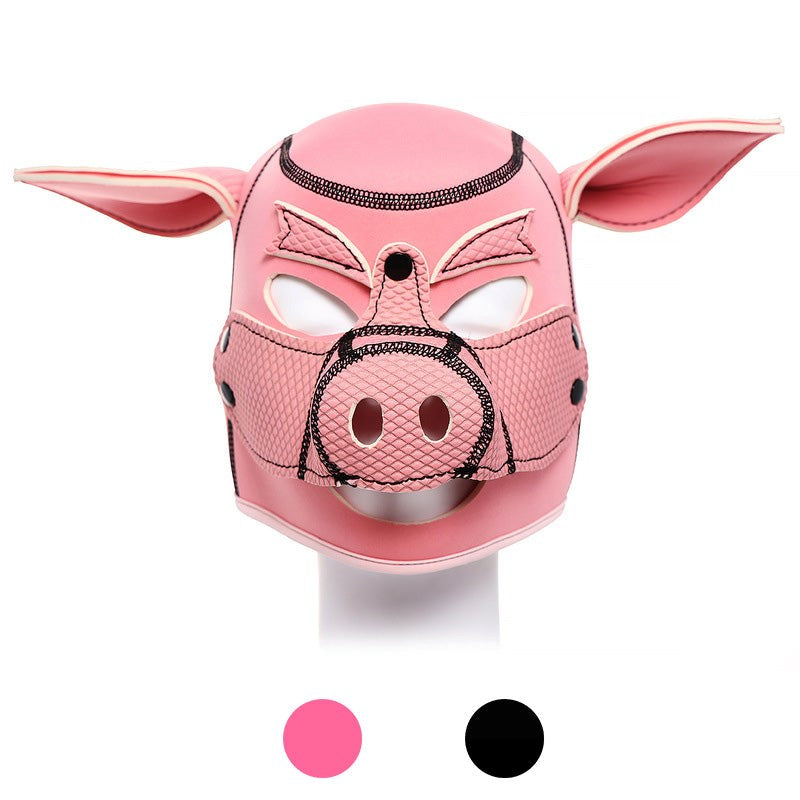 BDStyle Pig Head Bondage Hood - - Bondage Hoods