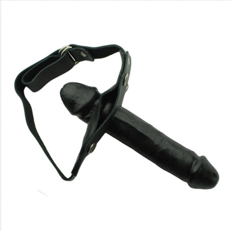 Double Penis Gag Black - - Bondage Gags and Bits