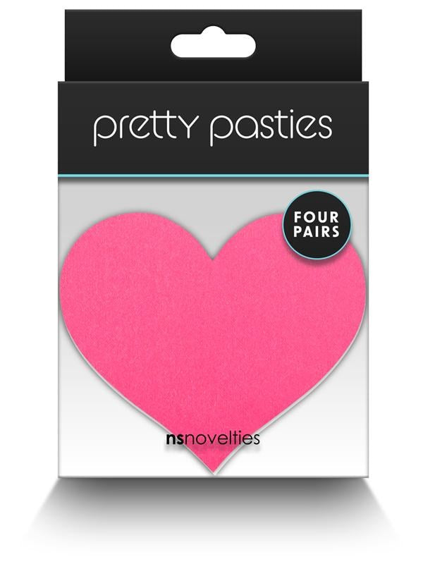 NS Novelties Pretty Pasties Heart II Assorted Nipple Cover 4 Pairs - - Breast and Nipple Toys