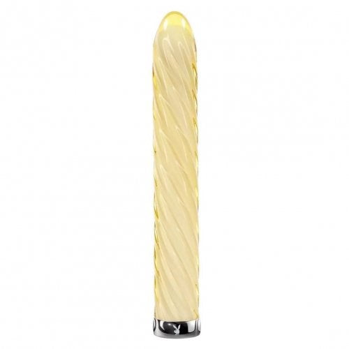 Playboy Pleasure TWIST OF FATE Glass Bullet Vibrator - Bullet Vibrators