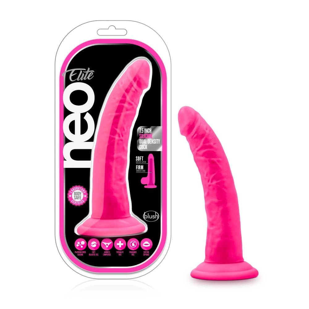 Neo Elite 7.5 inch Silicone Dual Density Realistic Cock - - Realistic Dildos