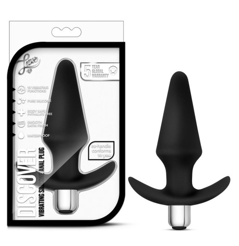 Luxe Discover Vibrating Butt Plug - - Butt Plugs