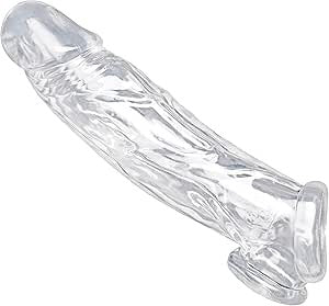 Size Matters Realistic Clear Penis Enhancer and Ball Stretcher - - Penis Sleeves and Extenders
