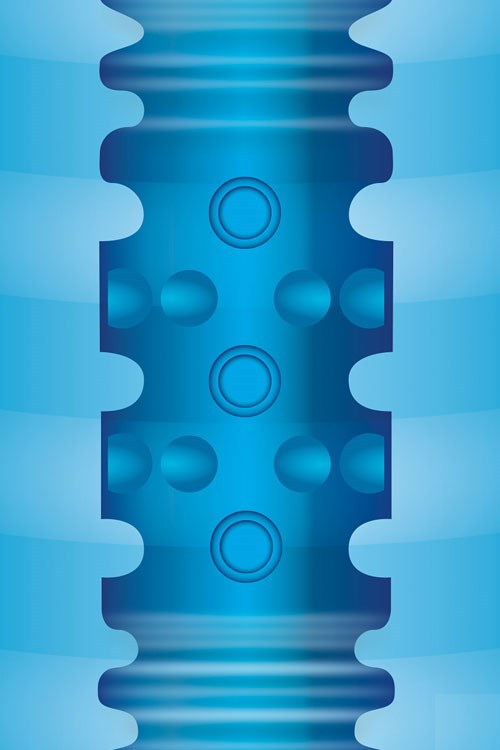 Zolo Backdoor Squeezable Vibrating Mens Stroker - - Masturbators and Strokers