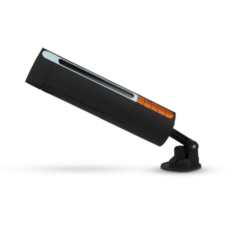 Cruizr Deluxe Vibrating and Sucking Automatic Male Masturbator With Holder - - Masturbators and Strokers