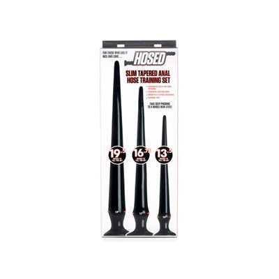 Hosed Slim Tapered Anal Hose Training Set - - Butt Plugs