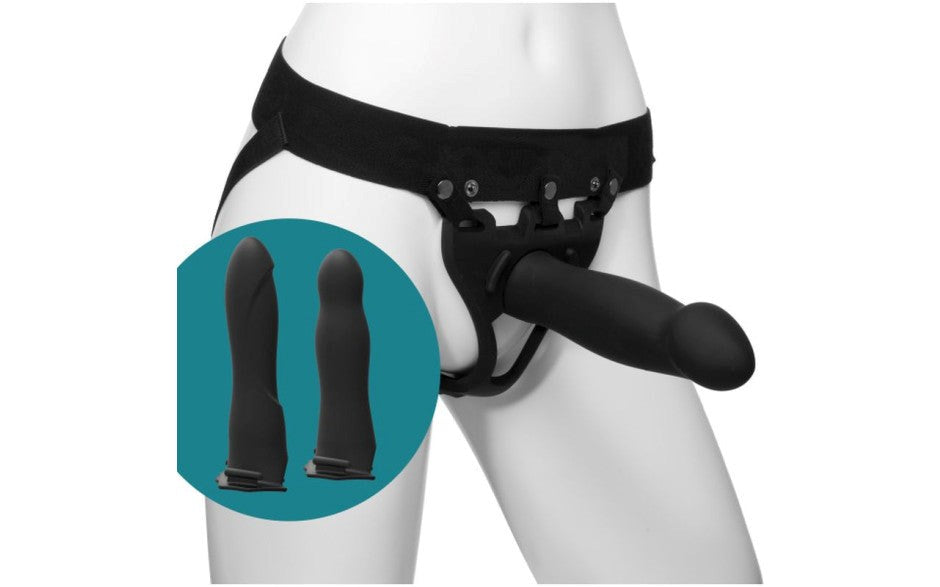 Body Extensions Be Ready Hollow Silicone Strap On Set 4 Piece - - Strap On Sextoys