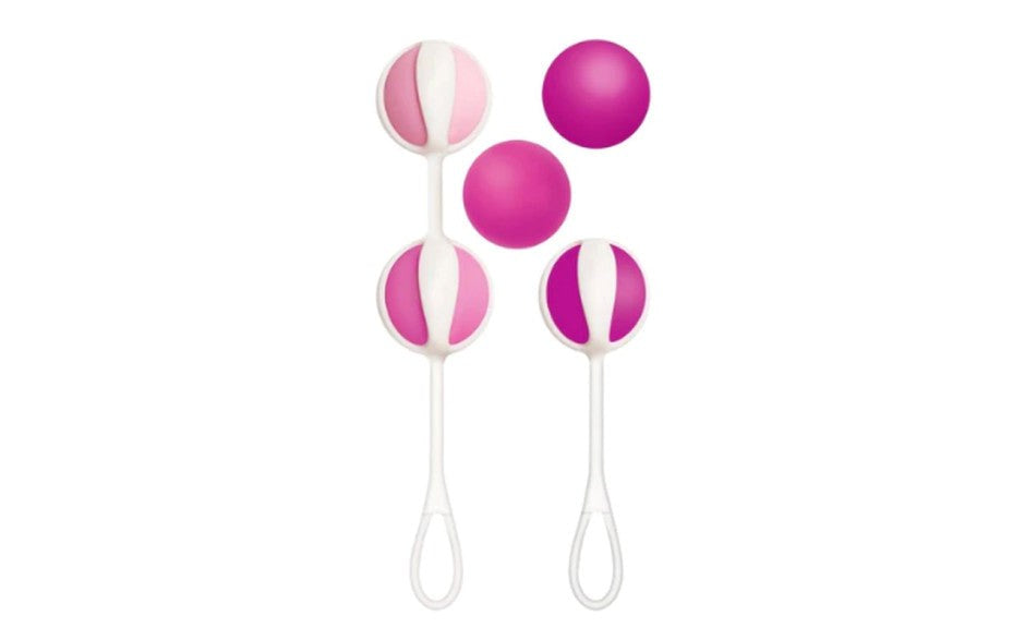 Gvibe Geisha Love Balls 3 Sugar Pink - - Love Eggs and Kegel Exercisers
