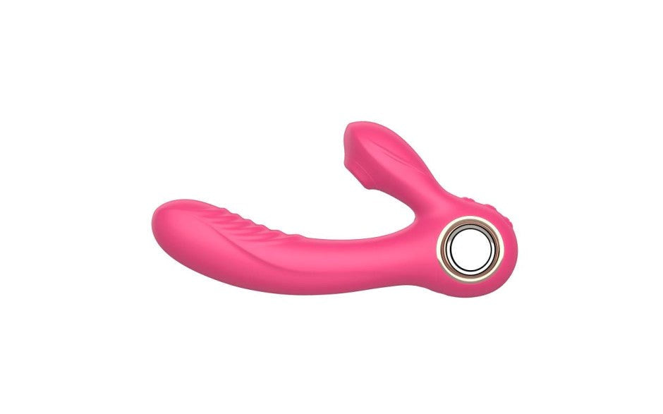 Shibari Beso Warming Rechargeable G Spot & Clitoral Vibrator Pink - - G-Spot Vibrators