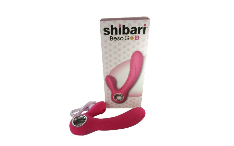Shibari Beso Warming Rechargeable G Spot & Clitoral Vibrator Pink - - G-Spot Vibrators