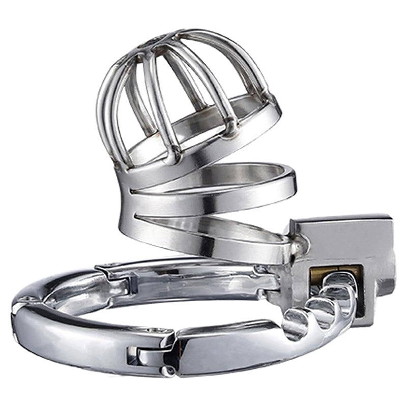 BDStyle Stainless Steel Adjustable Male Chastity Cock Cage - - Male Chastity