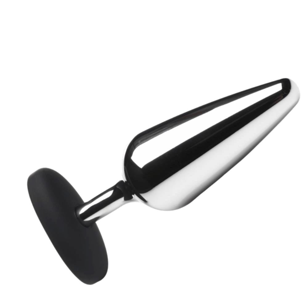 Master Series Butt Slut Metal and Silicone Butt Plug - - Butt Plugs