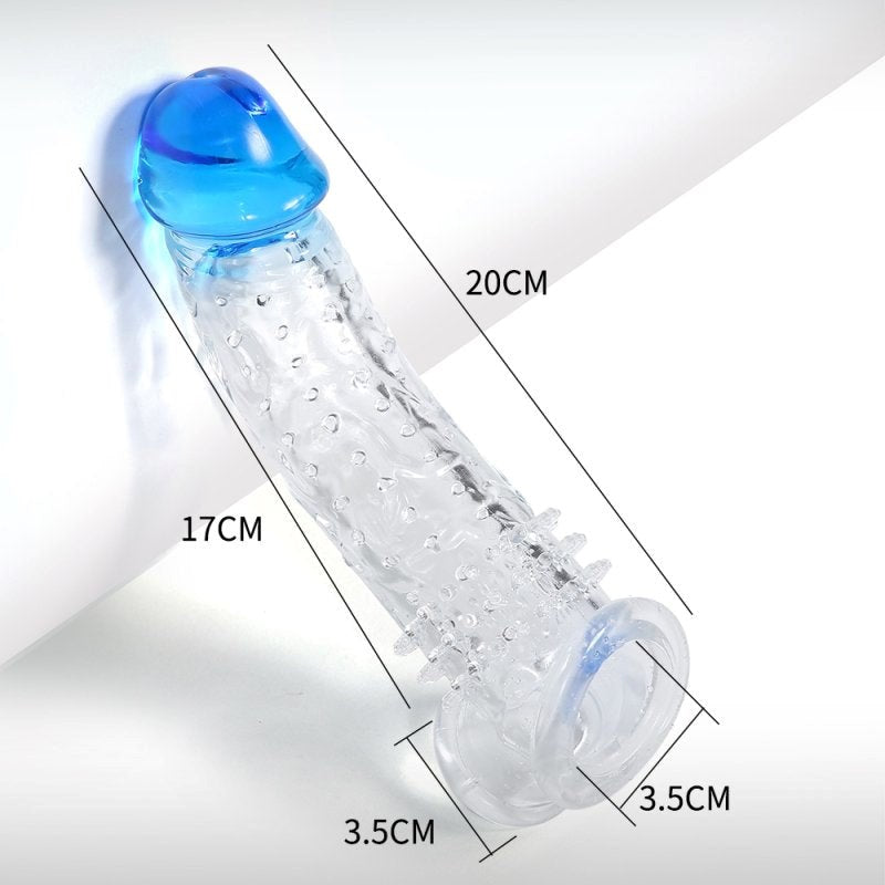 BDStyle Mens Penis Enlargement Sleeve with Elastic Ball Band - - Penis Sleeves and Extenders