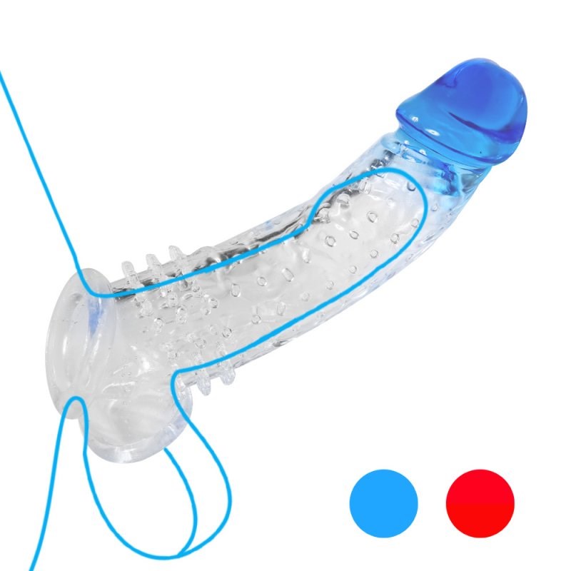 BDStyle Mens Penis Enlargement Sleeve with Elastic Ball Band - - Penis Sleeves and Extenders