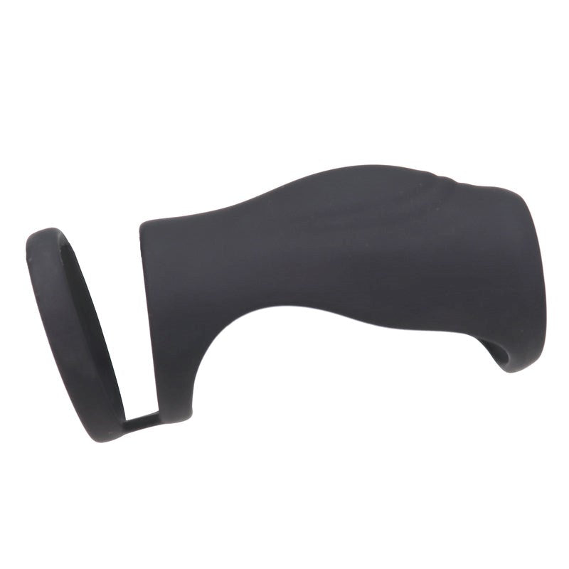 BDStyle Silicone Dual Ring Penis Sleeve - - Penis Sleeves and Extenders