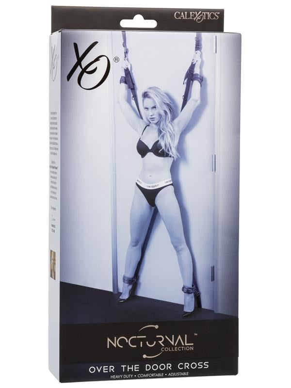 California Exotics Nocturnal Collection Over The Door Cross BDSM Restraints - - Spreaders and Hangers