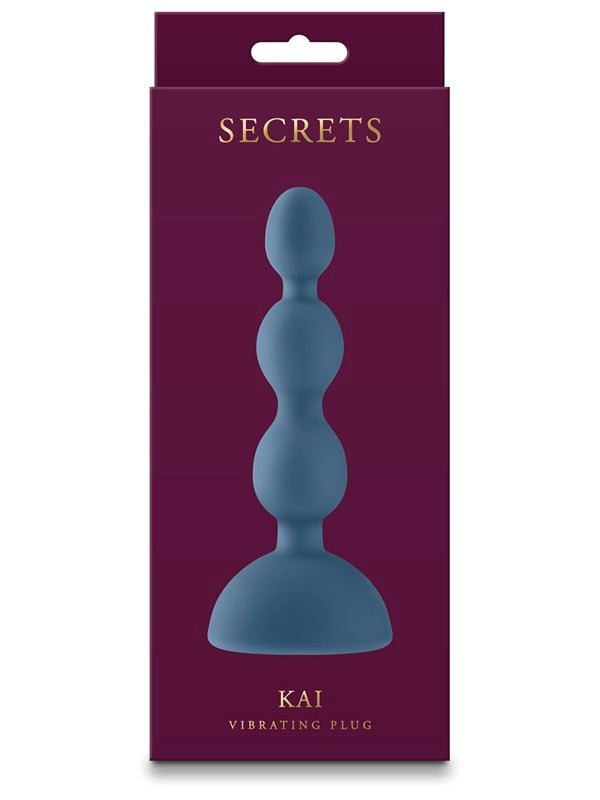 NS Novelties Secrets Kai Anal Vibrator Dark Teal - - Anal Vibrators