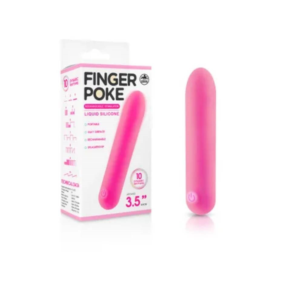 Excellent Power Finger Poke 8.9 cm USB Rechargeable Bullet Vibrator - - Bullet Vibrators
