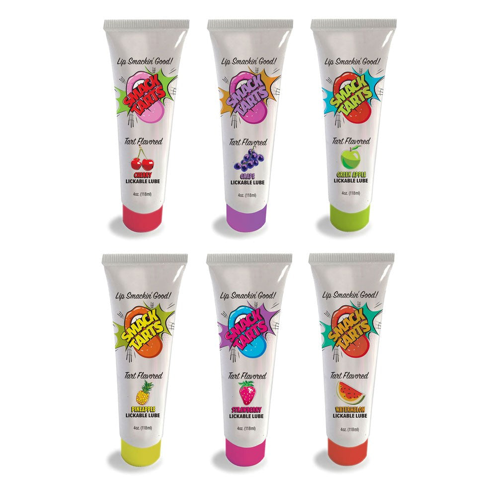 Little Genie Smack Tarts Lickable Sour Flavoured Water Based Lubricant 120 ml - Water Based Lubes
