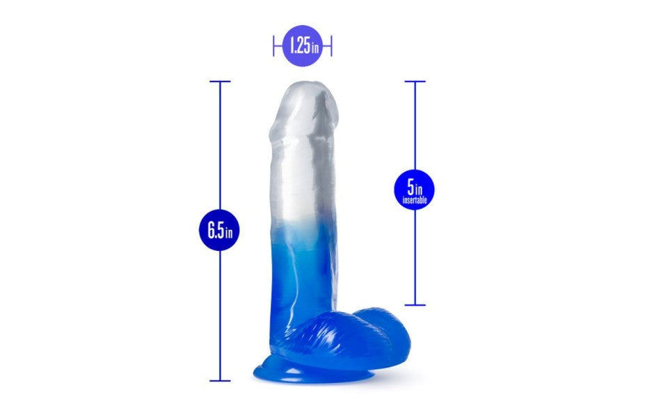 B Yours Morning Dew 6 Inch Realistic Dildo Stella Blue - - Realistic Dildos