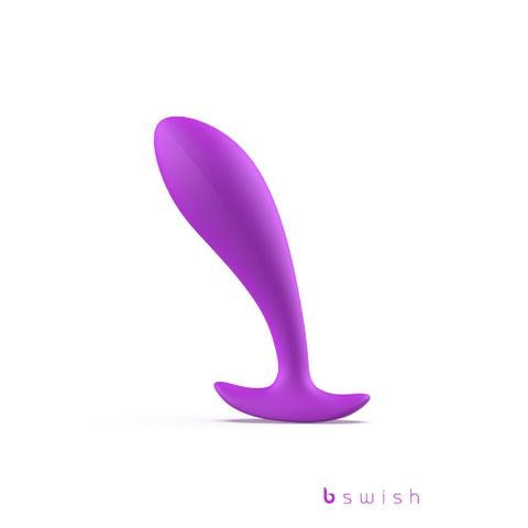 B Swish Bfilled Basic Orchid Prostate Massager 10cm Purple - Prostate Toys