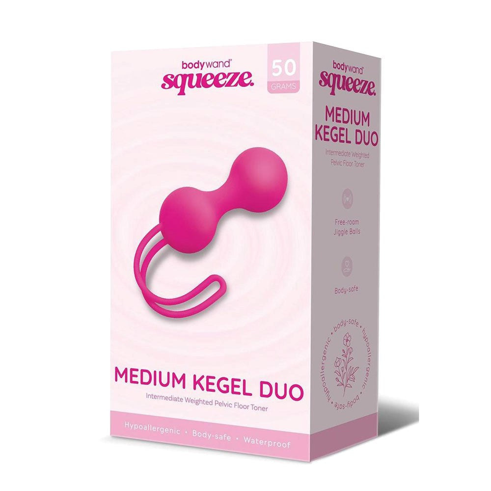 Bodywand Squeeze Medium Kegel Duo Balls Pink - - Love Eggs and Kegel Exercisers