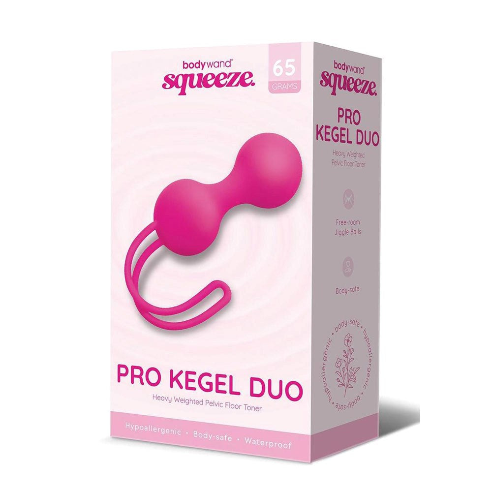 Bodywand Squeeze Pro Kegel Exerciser Duo Balls Pink - - Love Eggs and Kegel Exercisers