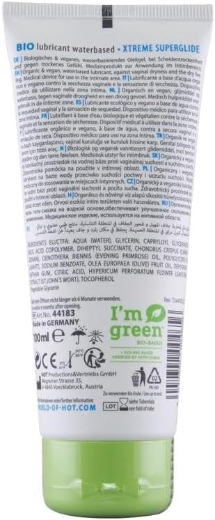 Hot Production HOT BIO Xtreme Water Based Lubricant 100ml - Water Based Lubes