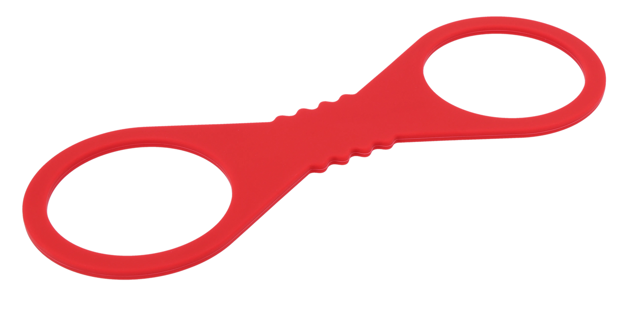 Sex & Mischief Amor Silicone Hand Cuffs Restraints Red - Cuffs And Restraints