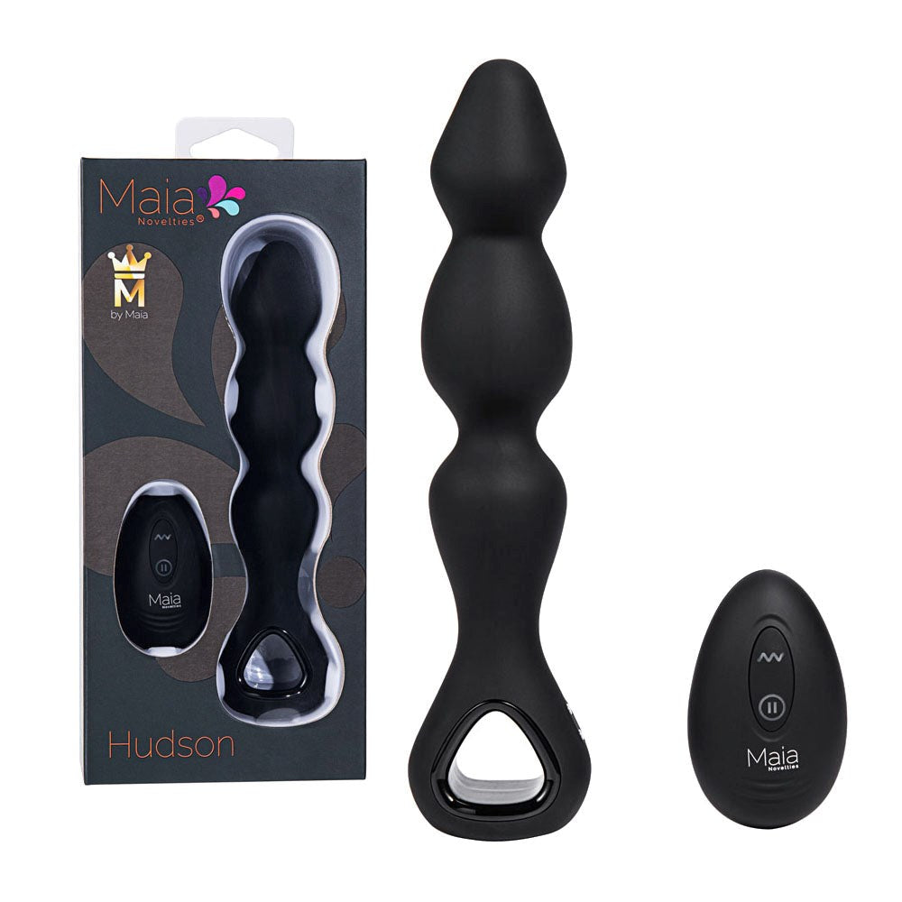 Maia HUDSON Wireless Remote Controlled Anal Vibrator Black - - Anal Vibrators