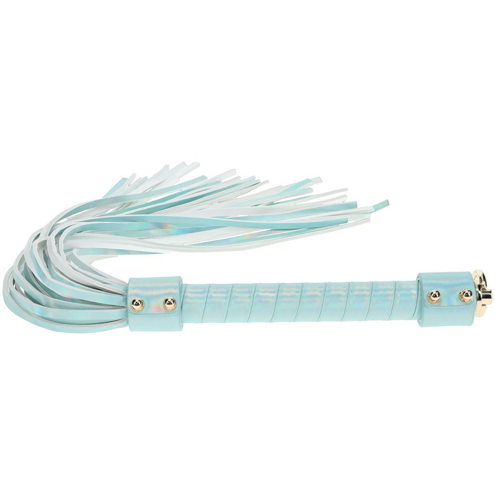 Shots Toys OUCH Paris Collection Fetish Play Flogger Whip Baby Blue - - Whips And Crops