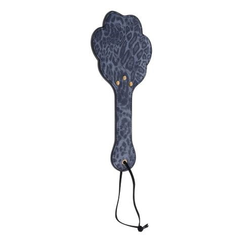 Sportsheets Sex & Mischief Cougar Paw Spanking Paddle Navy Blue / Gold - Paddles And Slappers