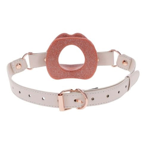 Sportsheets Sex & Mischief Peaches N CreaMe Silicone Lips BDSM Gag - Bondage Gags and Bits