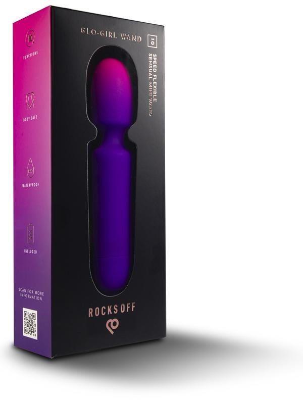 Rocks Off 10 Functions Glo Girl Body Wand Vibrator - Body Wands