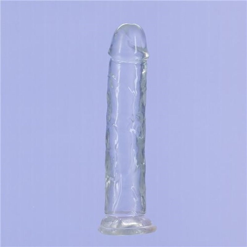 Addiction Crystal Realistic Dong Straight Clear - - Realistic Dildos
