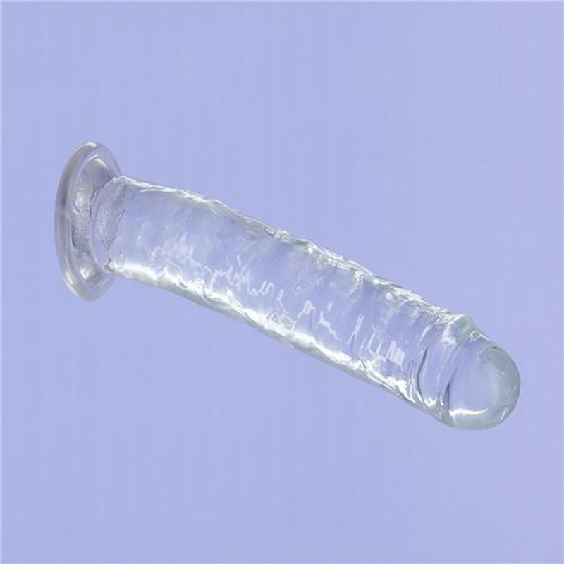 Addiction Crystal Realistic Dong Straight Clear - - Realistic Dildos