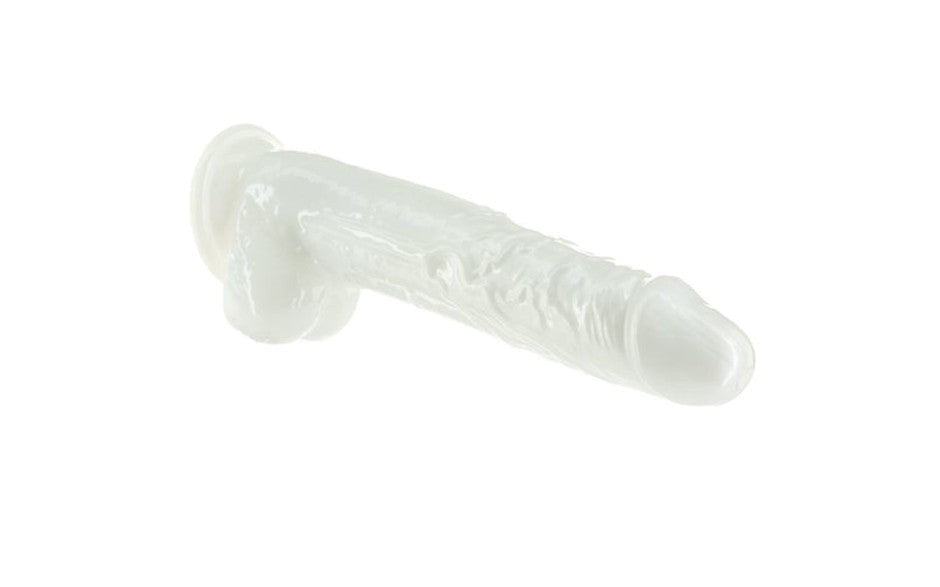 Addiction Pearl Suction Cup Realistic Dildo 8.5 Inch Pearl White - - Realistic Dildos