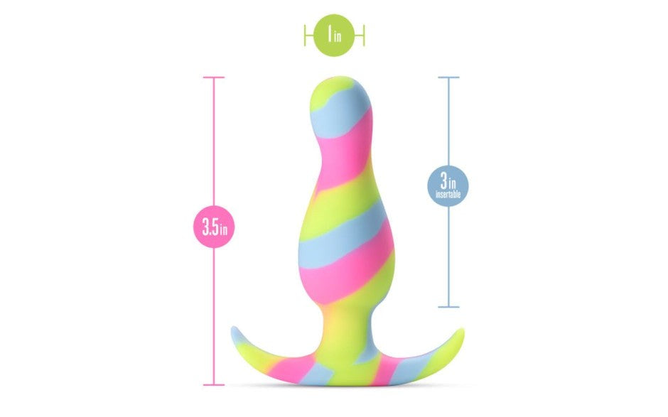 Avant Kaleido Tapered Head Silicone Butt Plug - - Butt Plugs