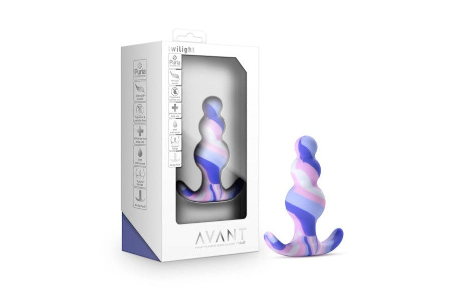 Avant Twilight Silicone Anal Plug Blue - - Butt Plugs