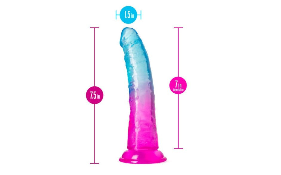 B Yours Beautiful Sky Realistic Dildo 7 Inch Sunset - - Realistic Dildos