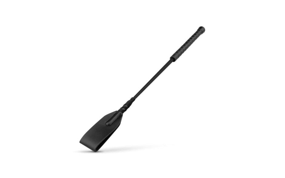 Bedroom Fantasies Faux Leather Bondage Crop Whip Black - - Whips And Crops